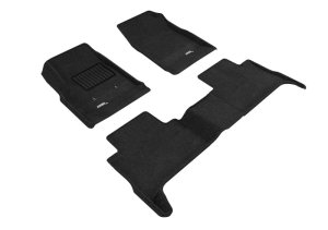 Chevrolet Colorado Floor Mat Set - Front and Rear - 3D MAXpider - Elegant - Black - `15-`22
